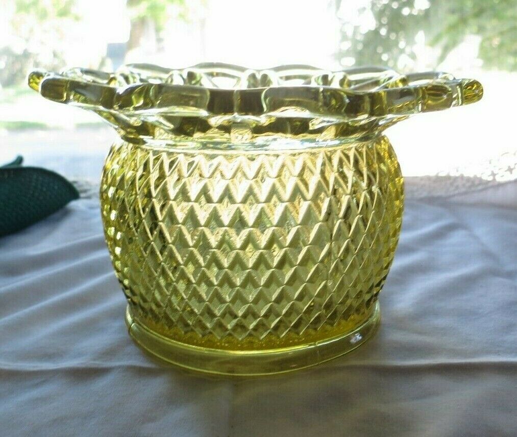 Imperial Glass Co.  Laced Edge Pattern #749 Flower Vase Or Flower Arranger