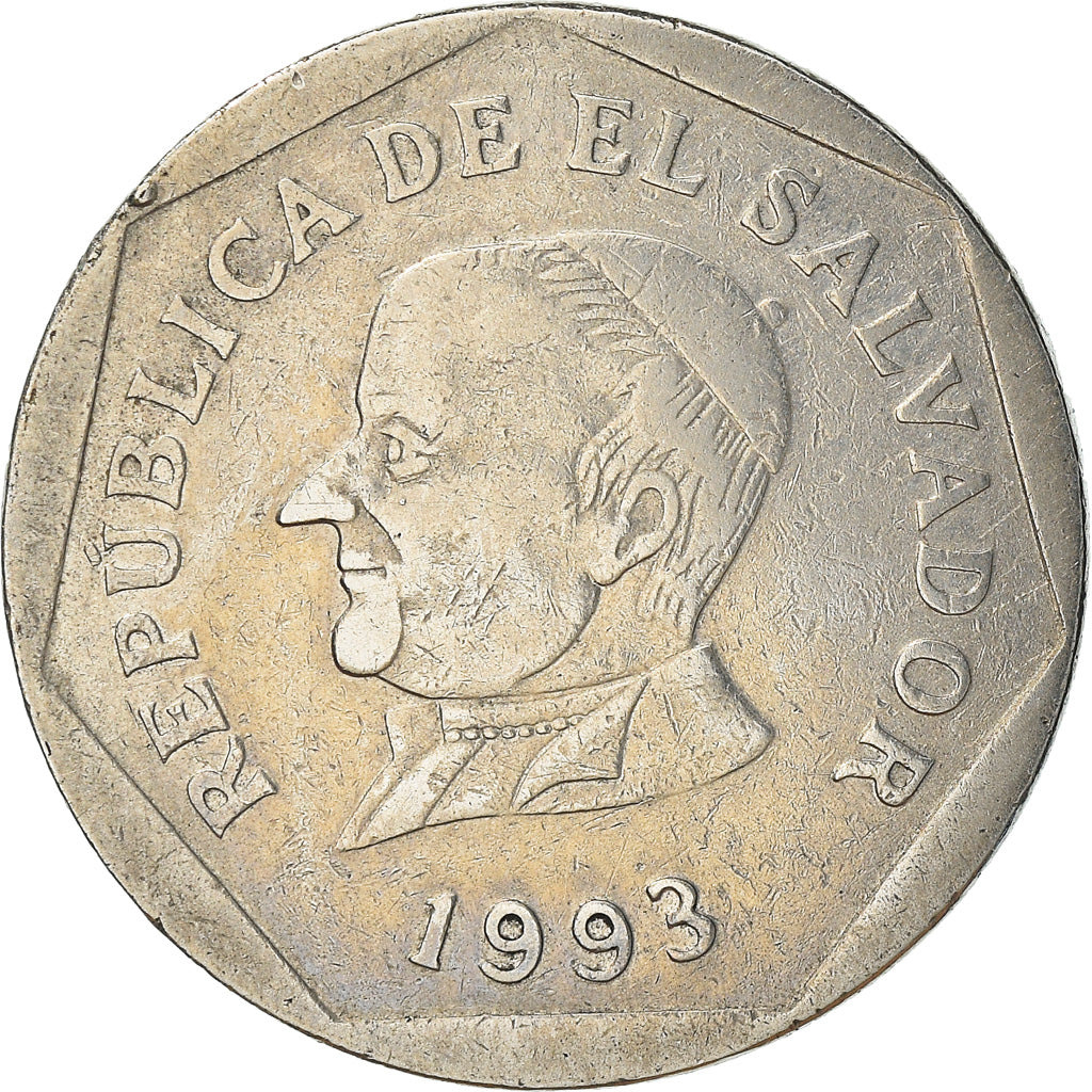Salvadoran Coin El Salvador 25 Centavos | Jose Matias Delgado | 1993 - 1999