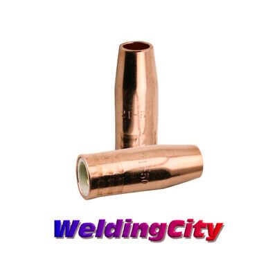 Weldingcity 2-pk Mig Welding Gun Nozzle 21-50 1/2" For Lincoln 100l Tweco Mini/1