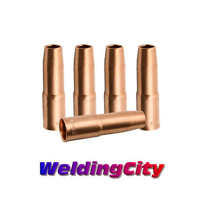 Weldingcity® 5-pk Mig Welding Gun Nozzle 22-50 1/2" For Tweco Lincoln 200a-400a